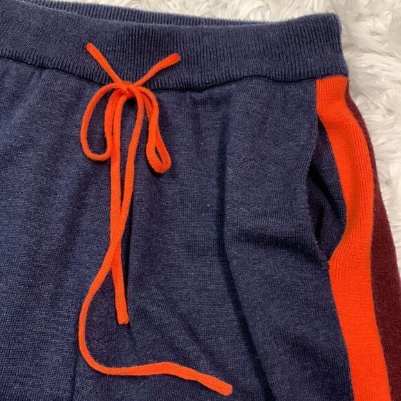 Perfect for the season! Wool Blend sweater knit joggers pants side stripe sz S - Picture 4 of 9